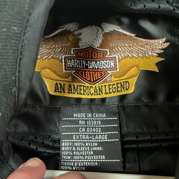 Harley Davidson motorcycle jacket. Windproof jacket size xl - Picture 2 of 9